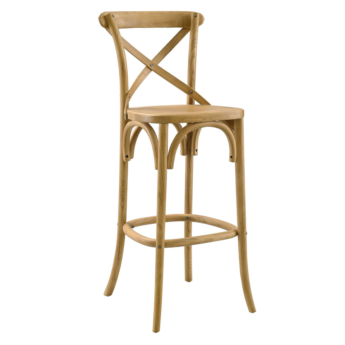 Gear Bar Stool by Modway - Black / Gray / Midnight Blue / Natural / Walnut / White (EEI-5563), photo 36 of 42