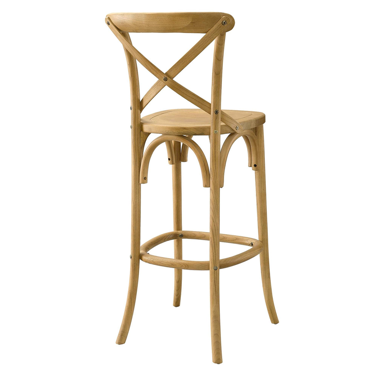 Gear Bar Stool by Modway - Black / Gray / Midnight Blue / Natural / Walnut / White (EEI-5563), photo 39 of 42