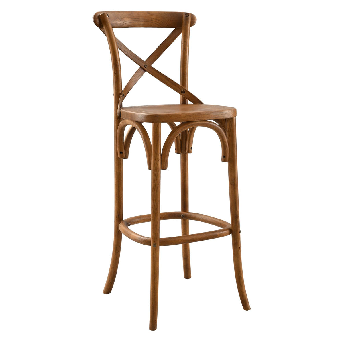 Gear Bar Stool by Modway - Black / Gray / Midnight Blue / Natural / Walnut / White (EEI-5563), photo 41 of 42