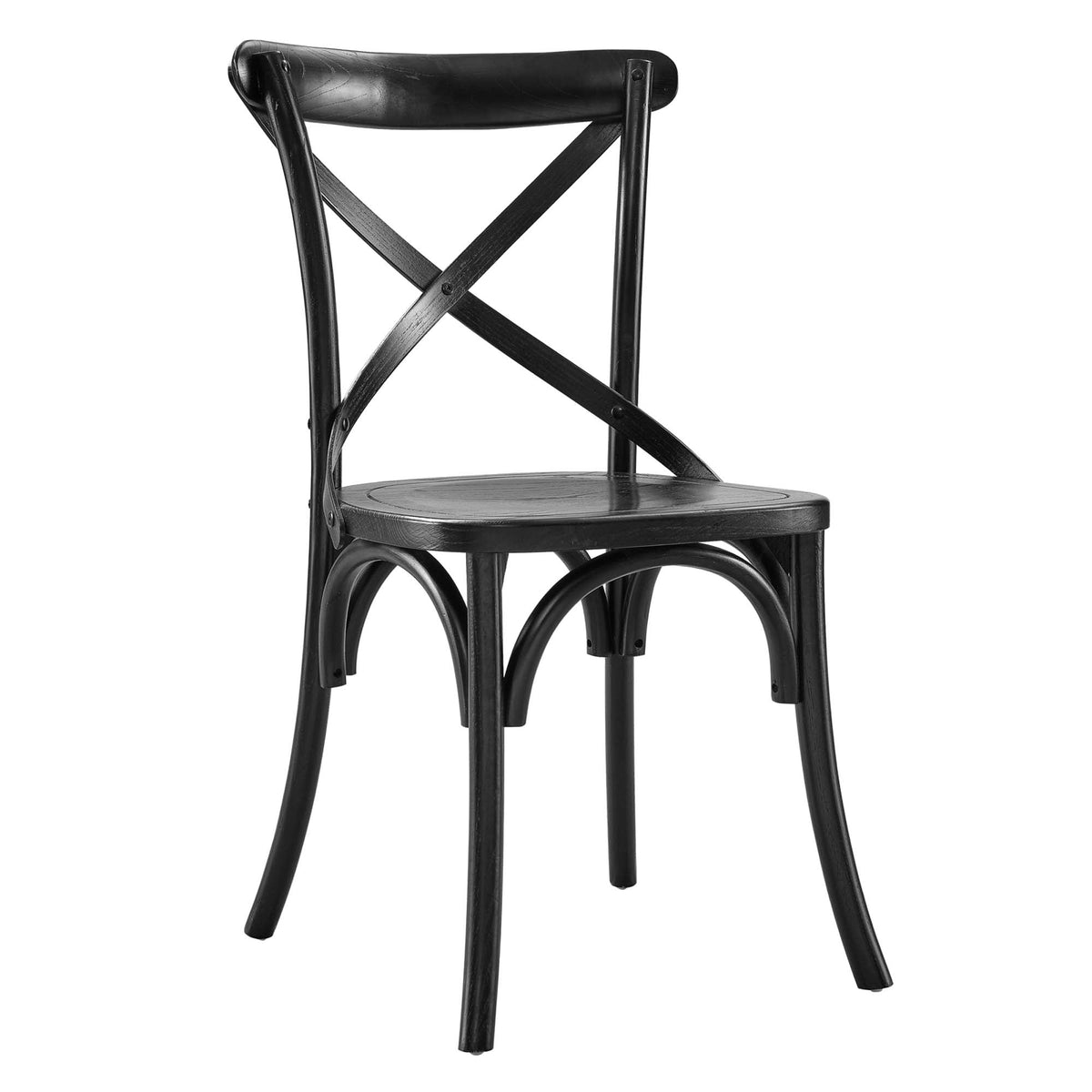 Gear Dining Side Chair by Modway - Black / Gray / Midnight Blue / Natural / Walnut / White