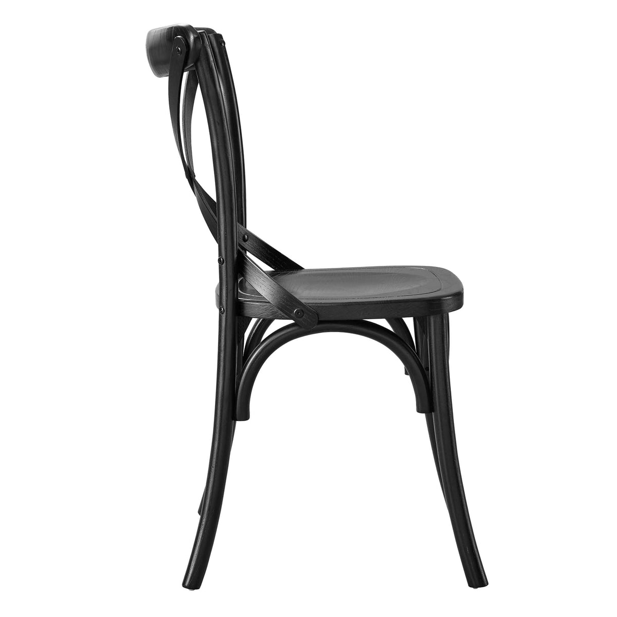 Gear Dining Side Chair by Modway - Black / Gray / Midnight Blue / Natural / Walnut / White, photo 6 of 42