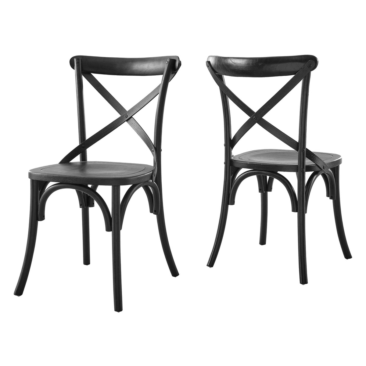 Gear Dining Side Chair by Modway - Black / Gray / Midnight Blue / Natural / Walnut / White, photo 7 of 42
