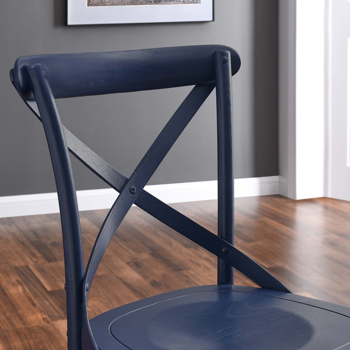 Gear Dining Side Chair by Modway - Black / Gray / Midnight Blue / Natural / Walnut / White, photo 32 of 42