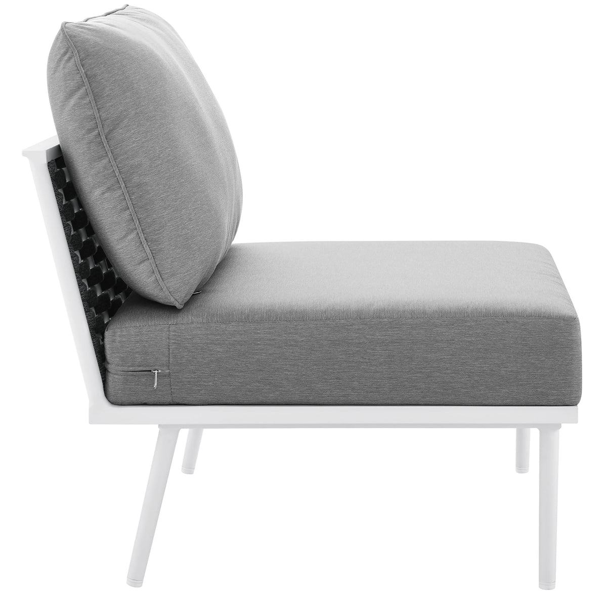 Stance Outdoor Patio Aluminum Armless Chair by Modway, photo 4 of 8