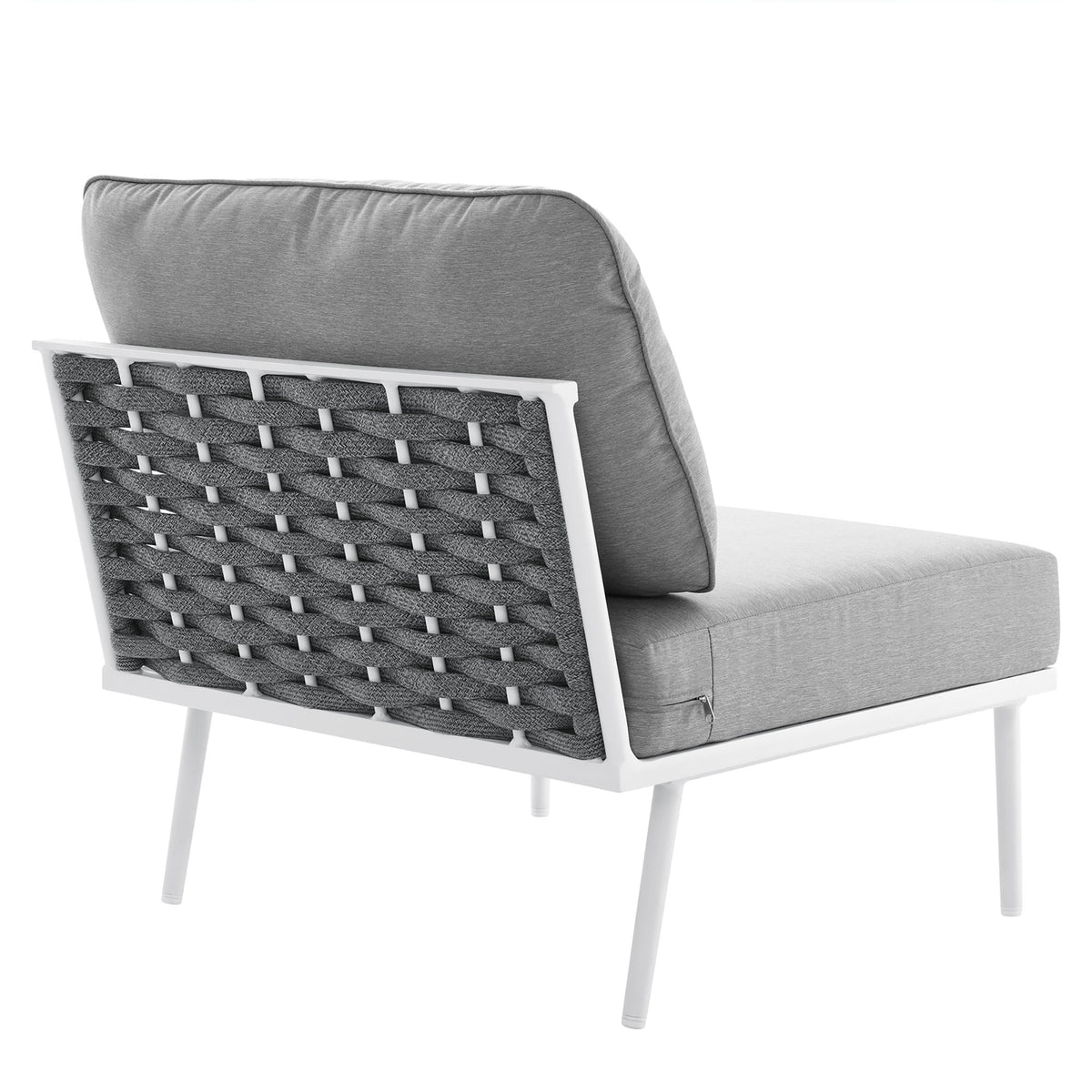 Stance Outdoor Patio Aluminum Armless Chair by Modway, photo 5 of 8