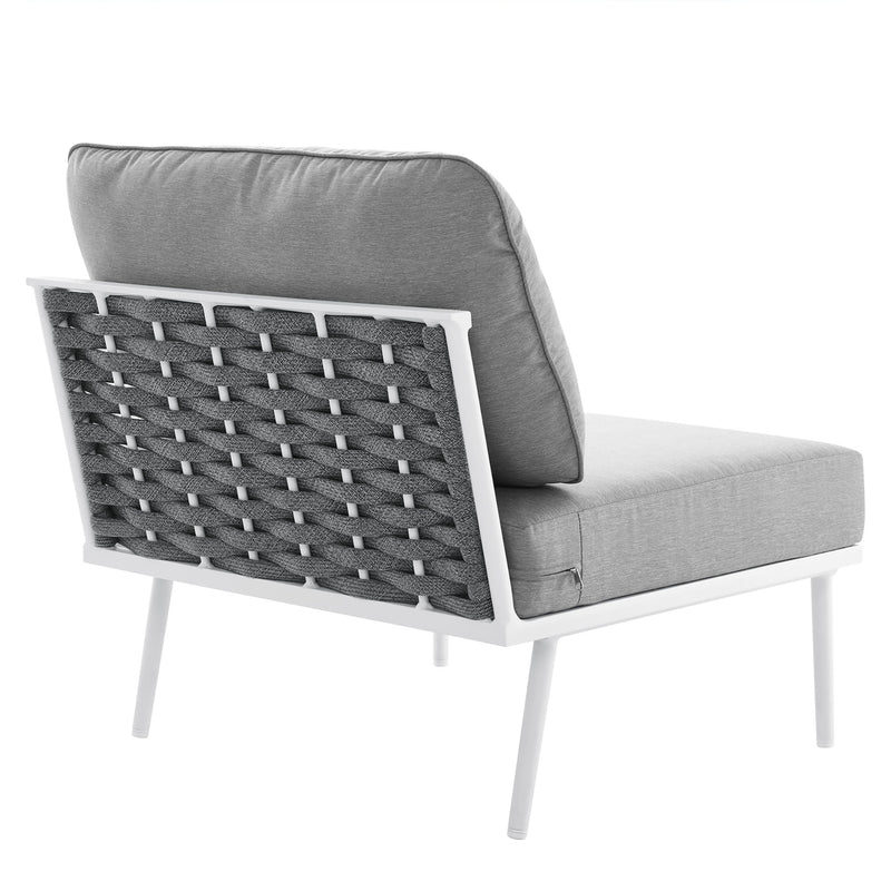 Stance Outdoor Patio Aluminum Armless Chair by Modway, photo 5 of 8