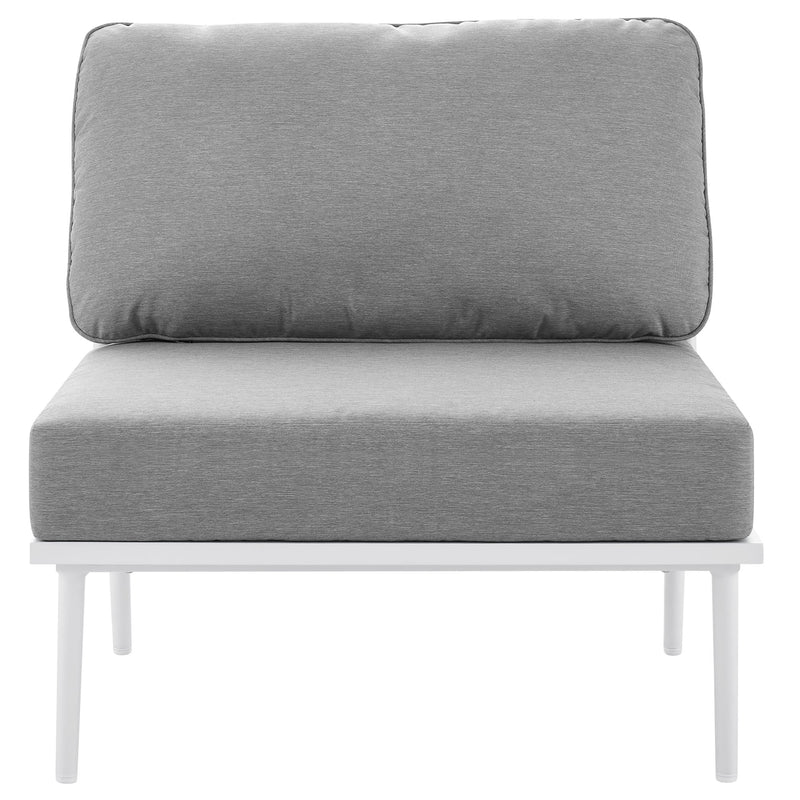 Stance Outdoor Patio Aluminum Armless Chair by Modway, photo 6 of 8