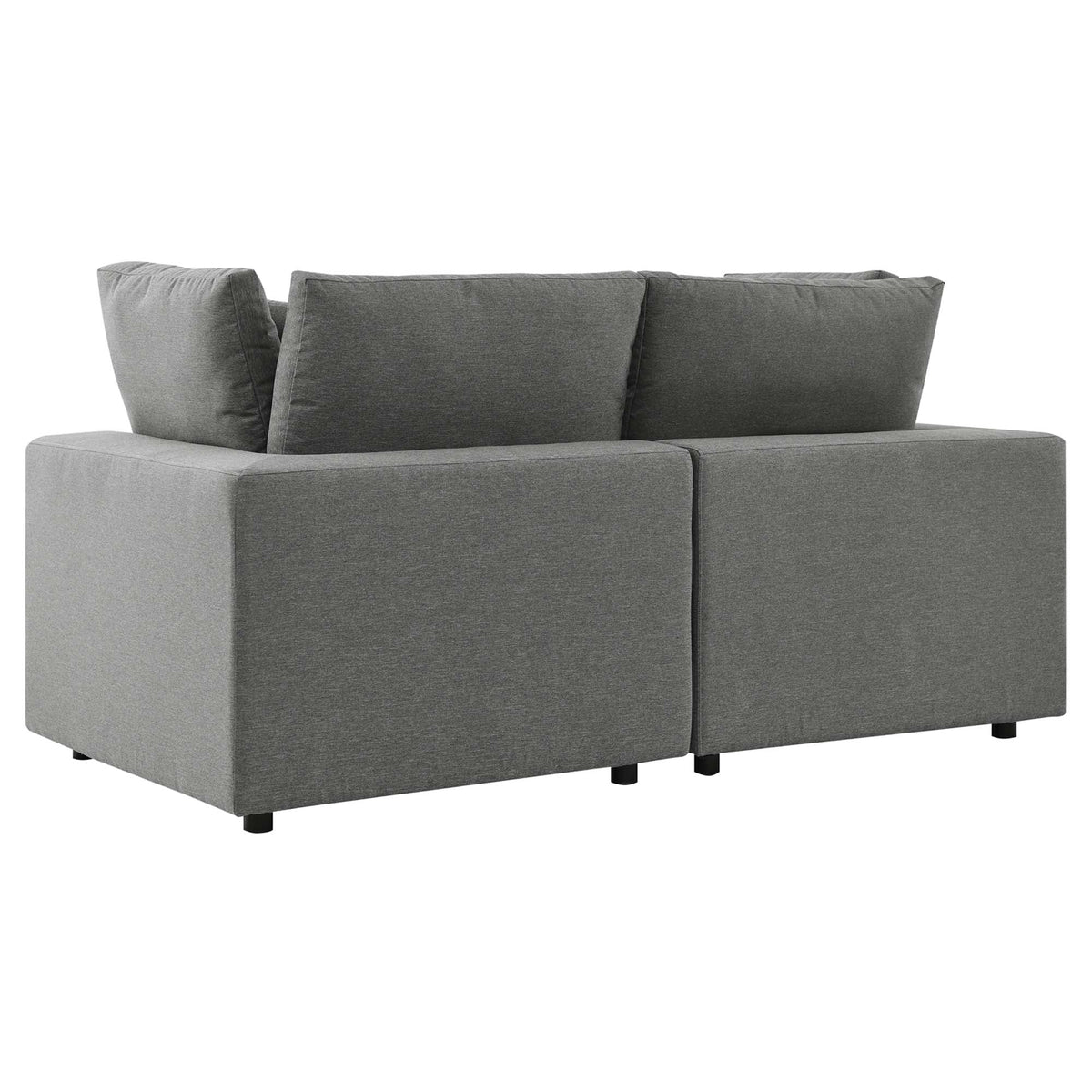 Commix Overstuffed Outdoor Patio Loveseat by Modway, photo 4 of 27