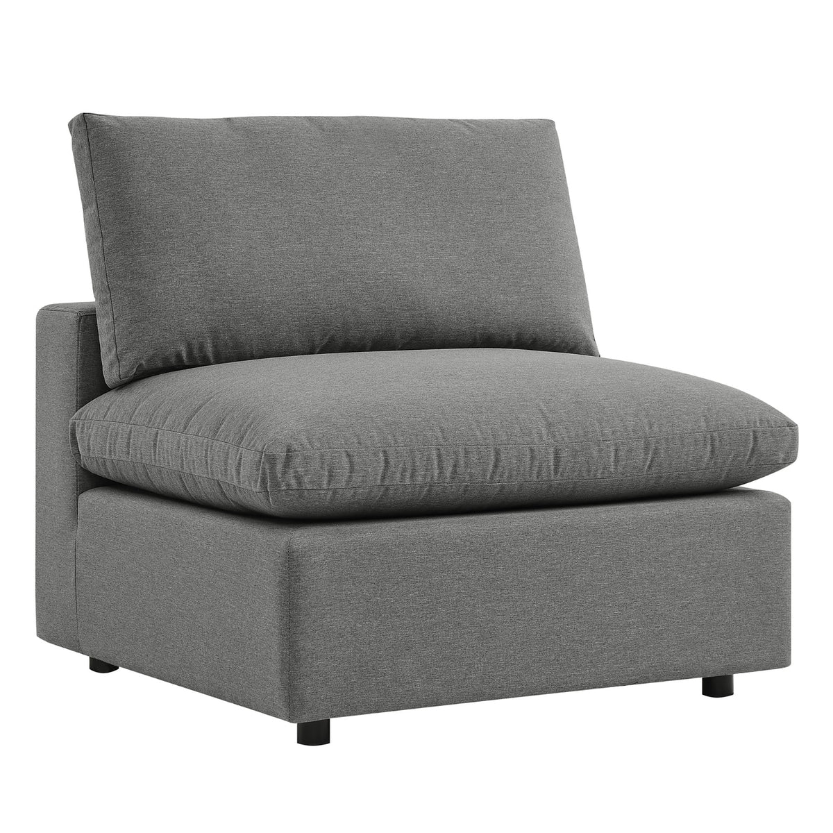 Commix 5-Piece Outdoor Patio Sectional Sofa by Modway - Charcoal / White (EEI-5587), photo 4 of 21