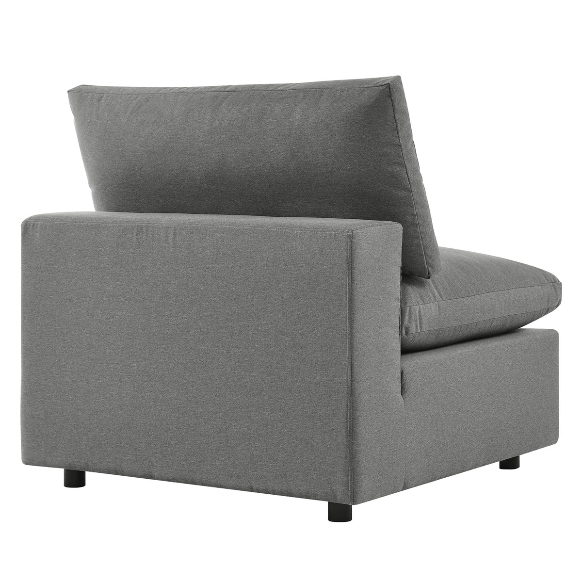 Commix 5-Piece Outdoor Patio Sectional Sofa by Modway - Charcoal / White (EEI-5587), photo 7 of 21
