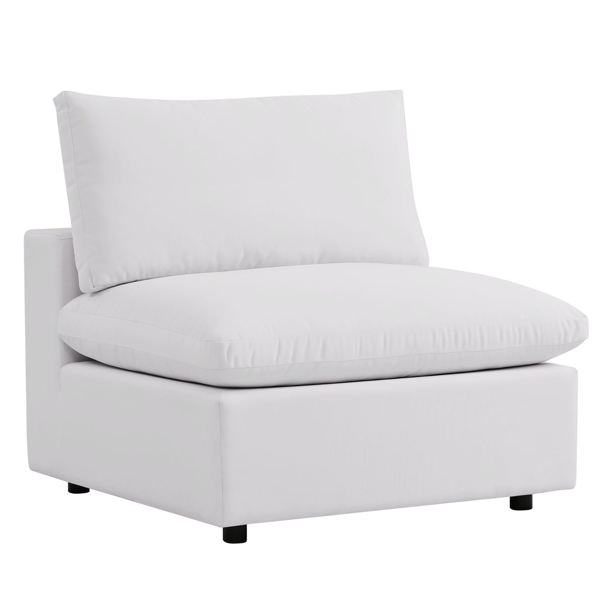 Commix 5-Piece Outdoor Patio Sectional Sofa by Modway - Charcoal / White (EEI-5587), photo 14 of 21