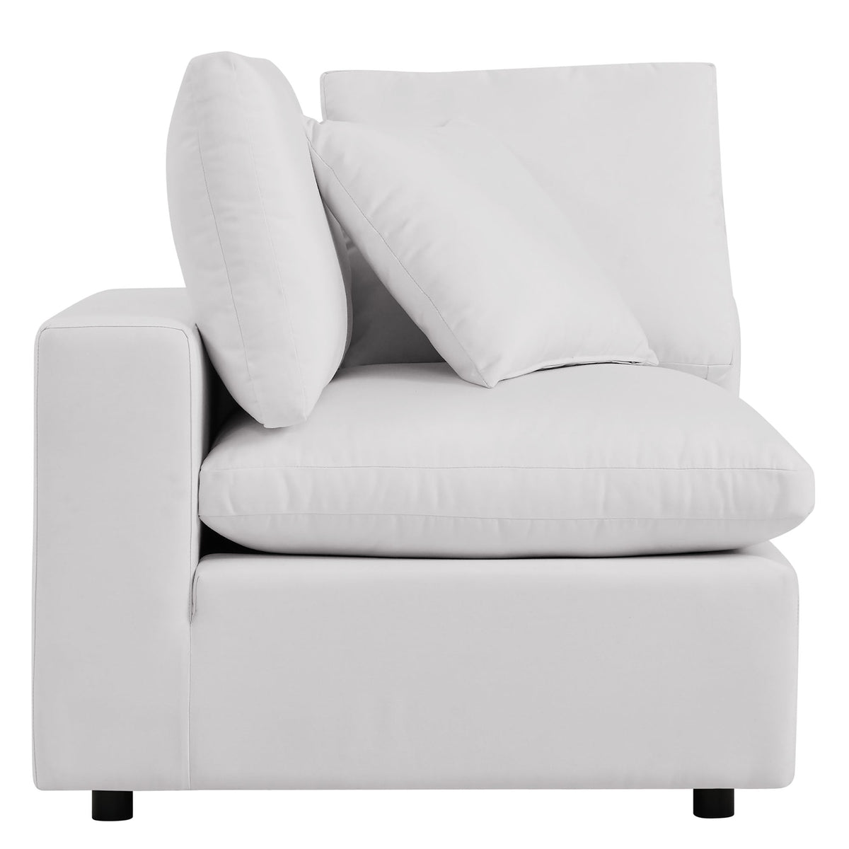 Commix 5-Piece Outdoor Patio Sectional Sofa by Modway - Charcoal / White (EEI-5587), photo 19 of 21
