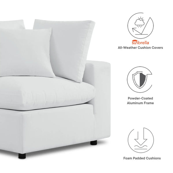 Commix 5-Piece Sunbrella Outdoor Patio Sectional Sofa by Modway, photo 2 of 7