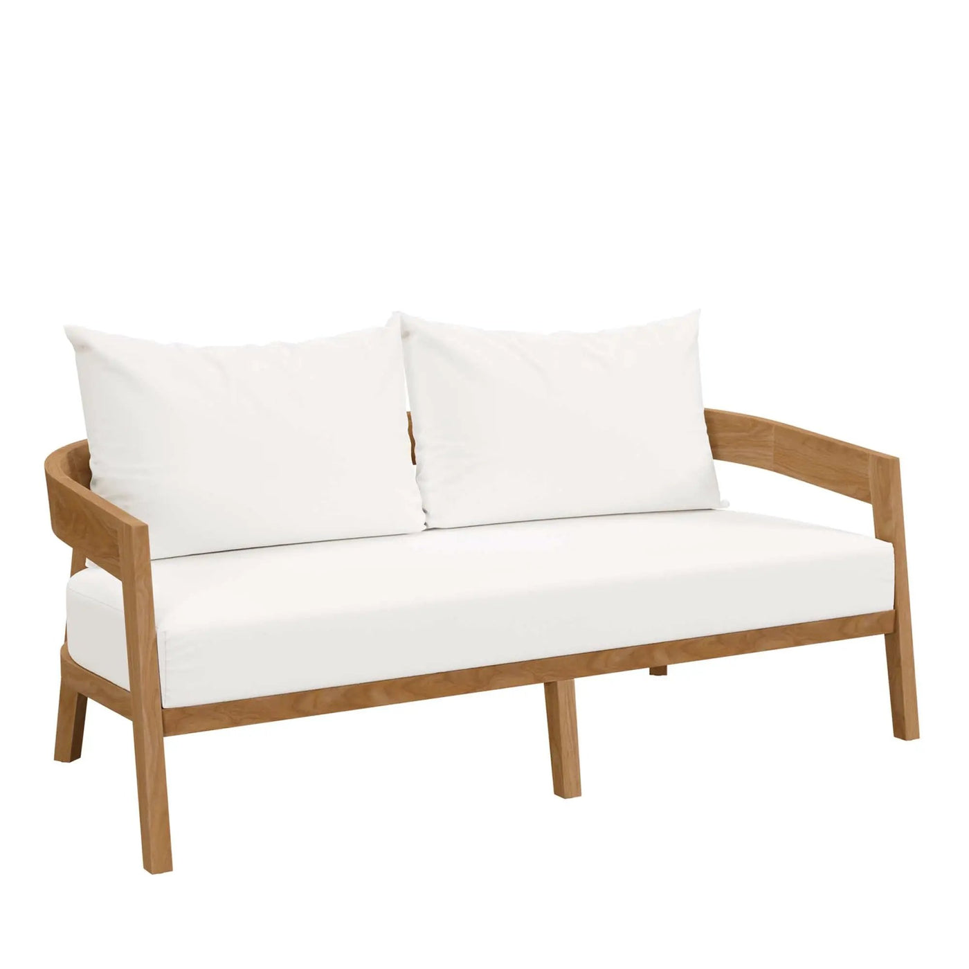 Brisbane Teak Wood Outdoor Patio Loveseat by Modway by HouseOfZazla