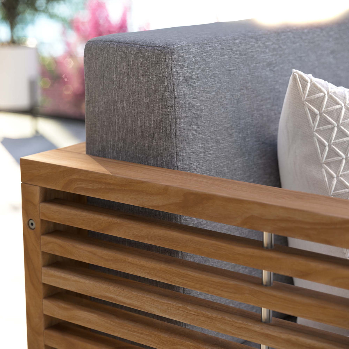 Carlsbad Teak Wood Outdoor Patio Loveseat by Modway, photo 8 of 24