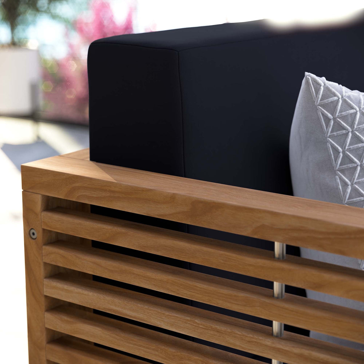 Carlsbad Teak Wood Outdoor Patio Loveseat by Modway, photo 16 of 24