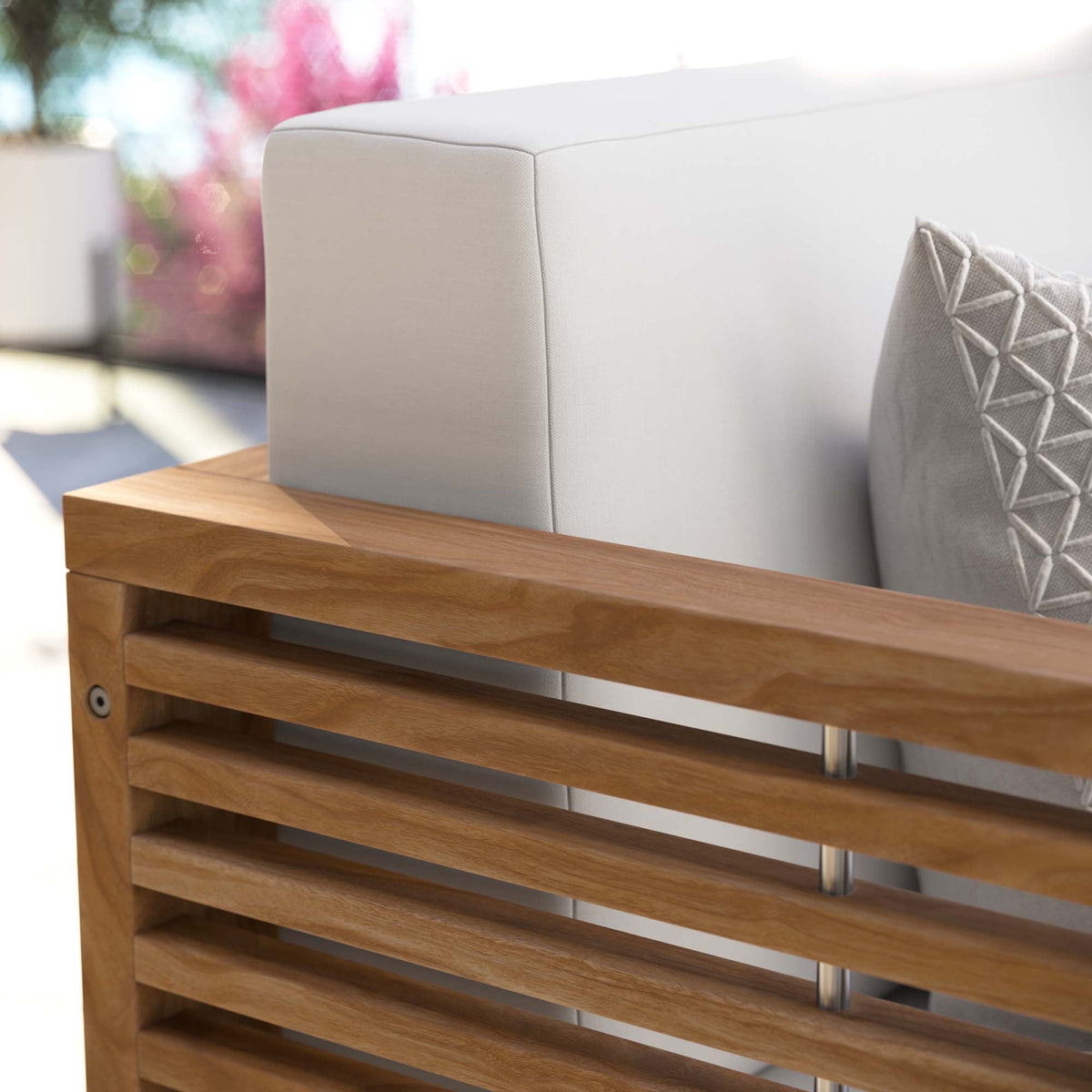 Carlsbad Teak Wood Outdoor Patio Loveseat by Modway, photo 24 of 24