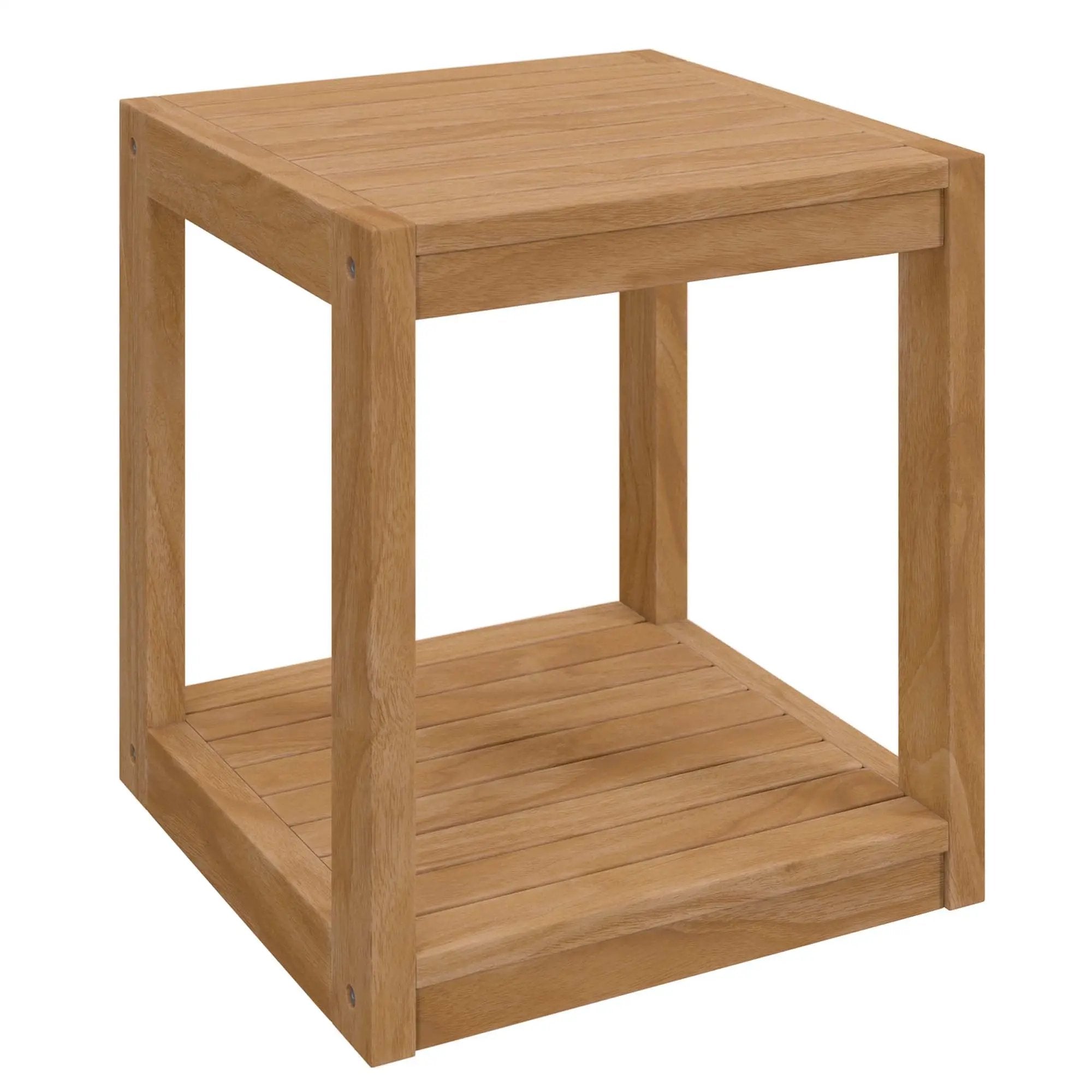 Carlsbad Teak Wood Outdoor Patio Side Table by Modway by HouseOfZazla