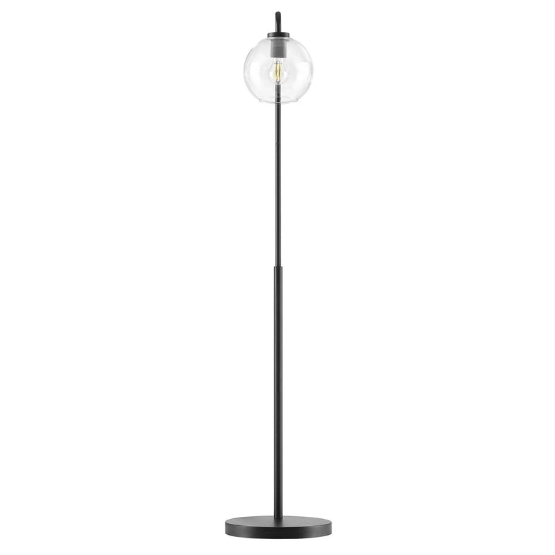 Silo Glass Globe Glass and Metal Floor Lamp by Modway by HouseOfZazla