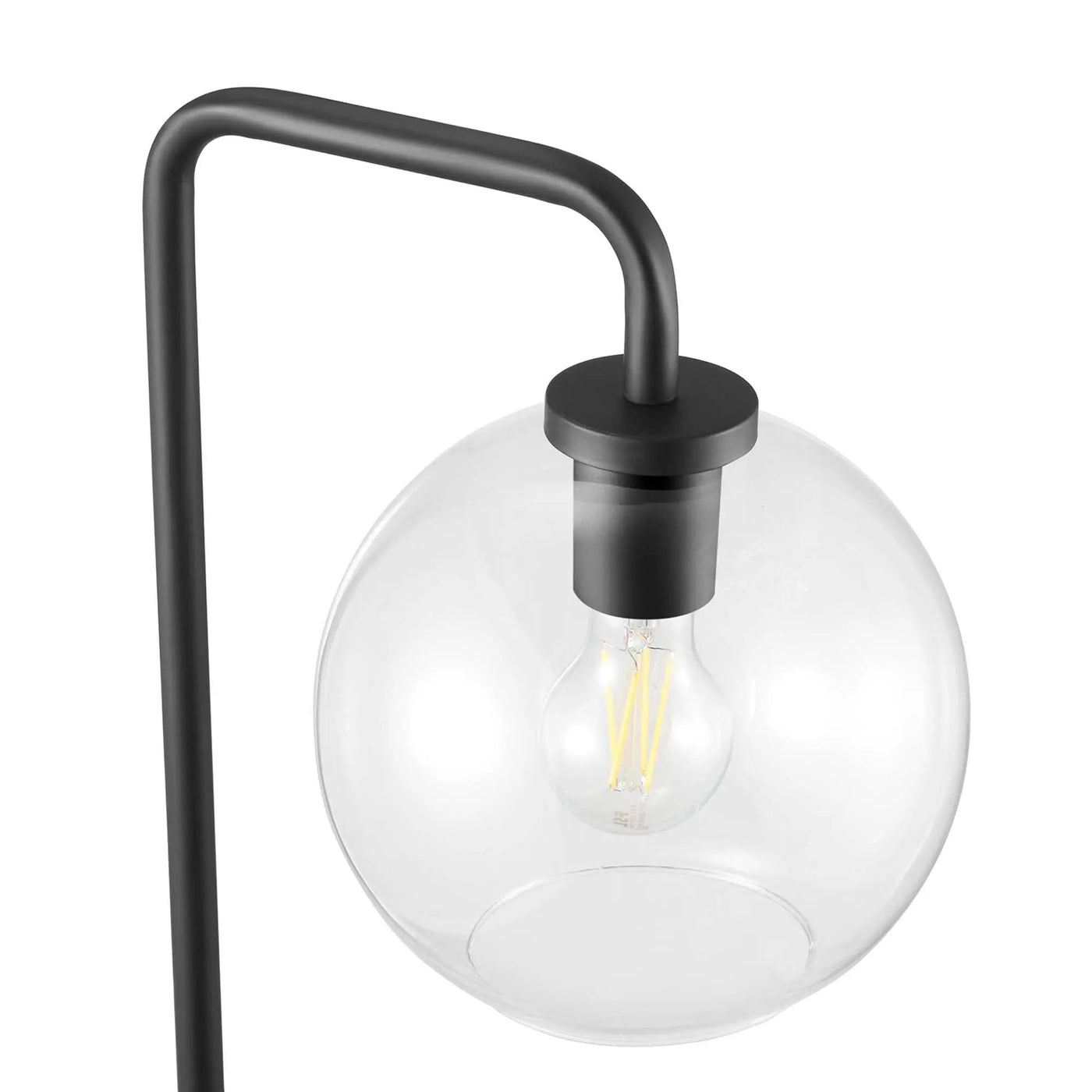 Silo Glass Globe Glass and Metal Floor Lamp by Modway by HouseOfZazla