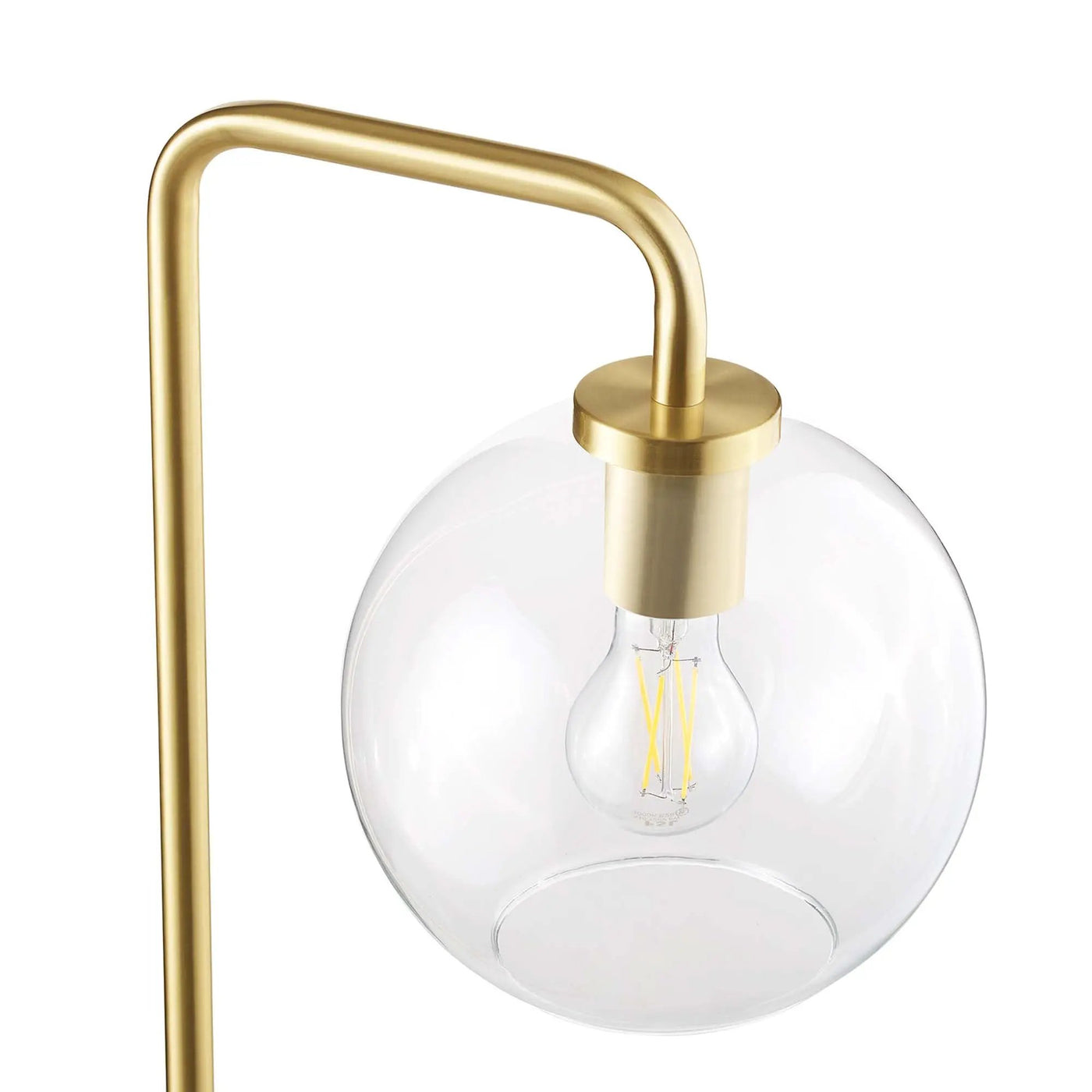 Silo Glass Globe Glass and Metal Floor Lamp by Modway by HouseOfZazla