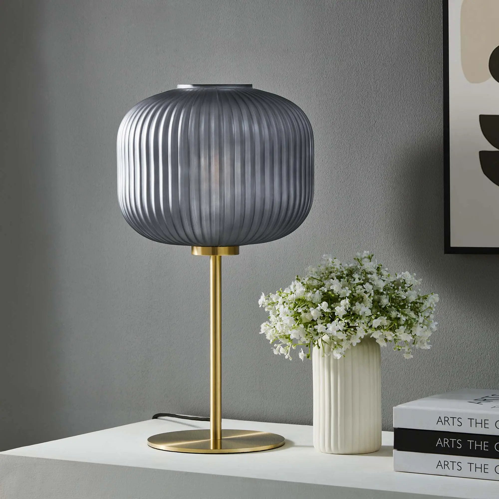 Reprise Glass Sphere Glass and Metal Table Lamp by Modway by HouseOfZazla