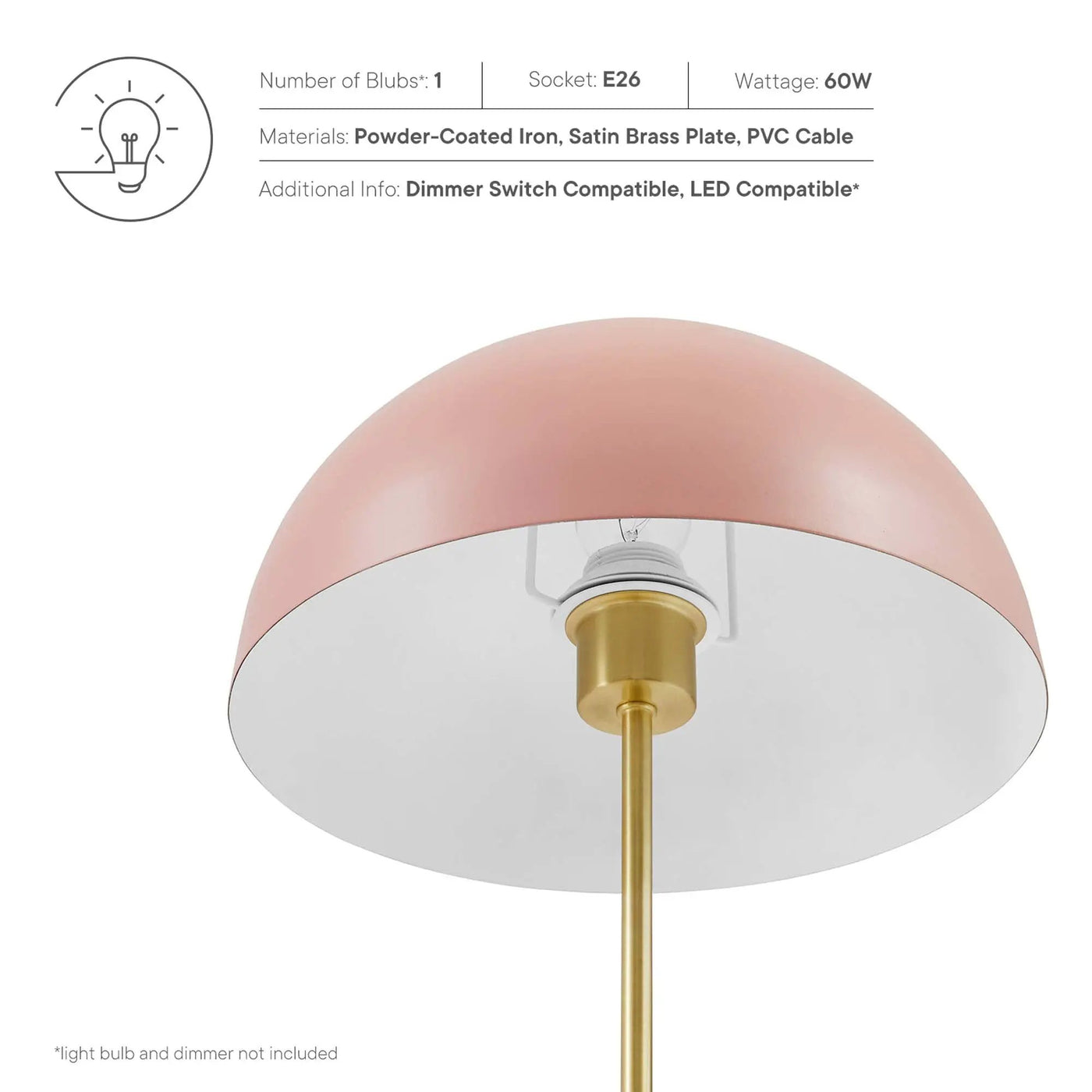 Ideal Metal Table Lamp by Modway by HouseOfZazla