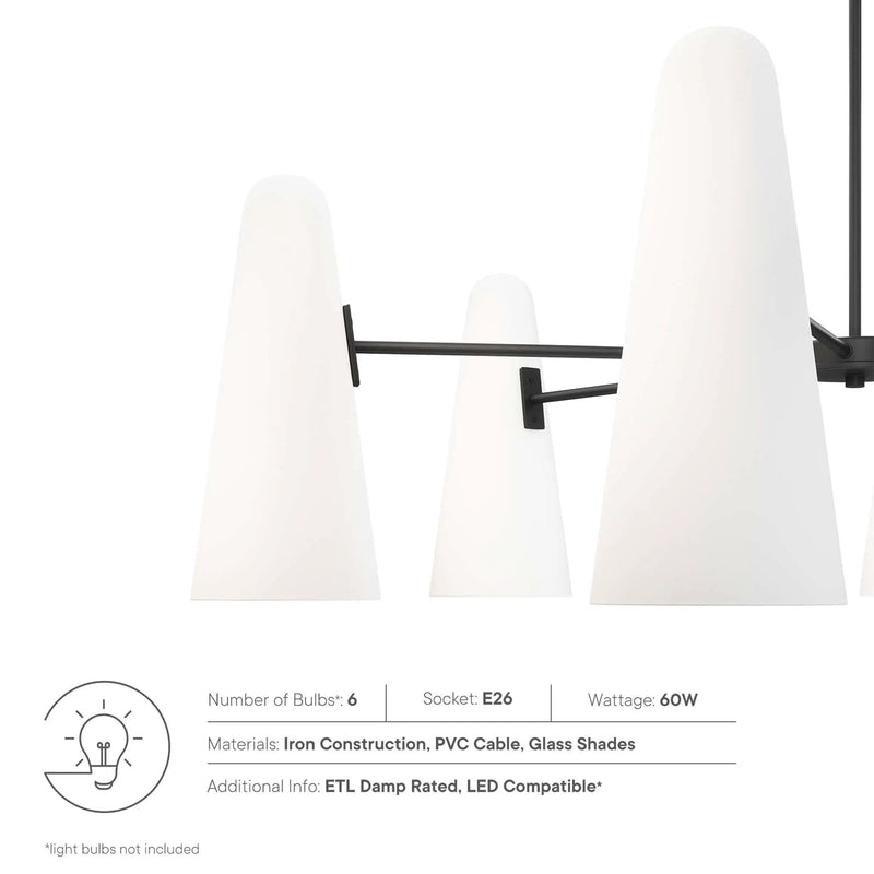 Beacon 6-Light Chandelier by Modway by HouseOfZazla