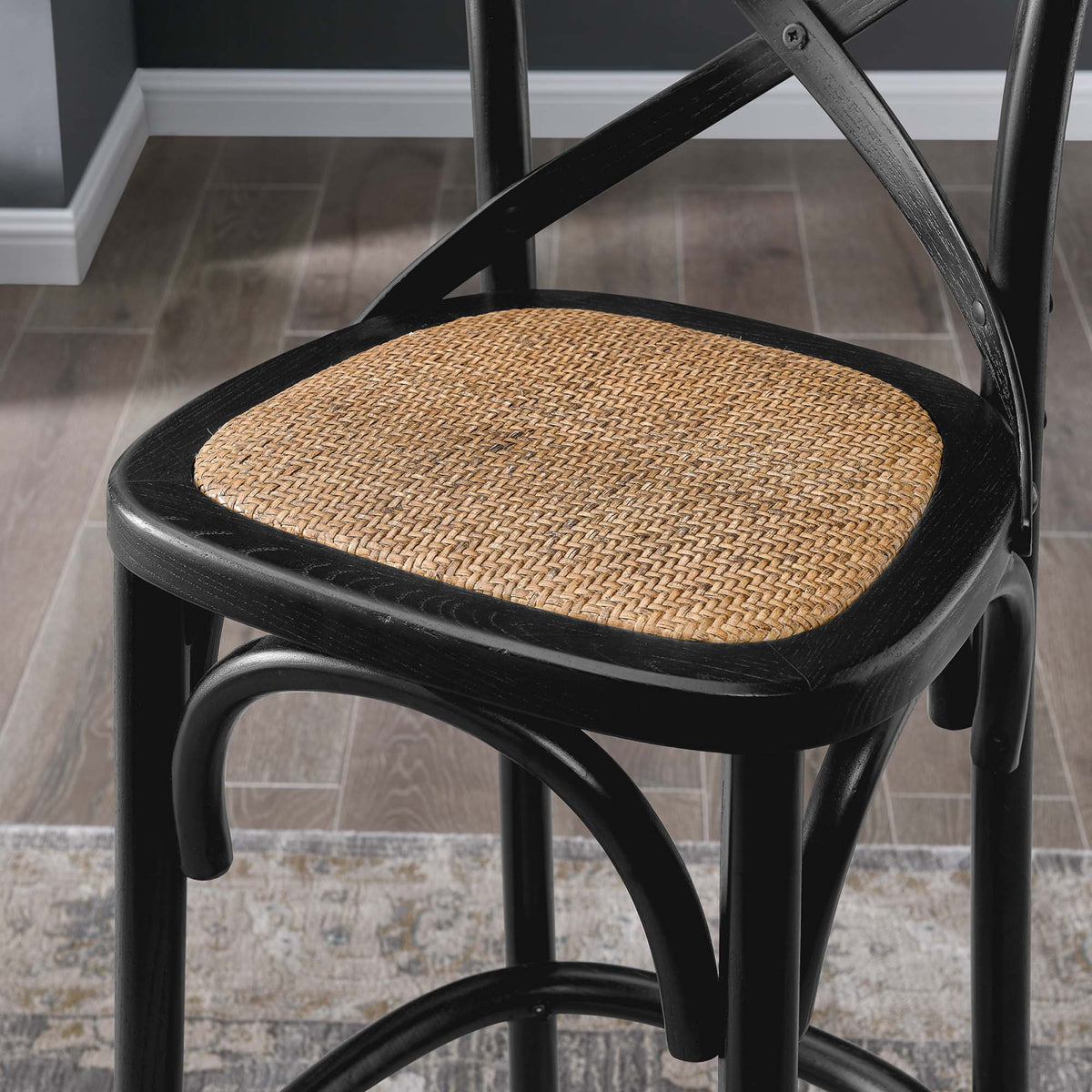 Gear Bar Stool by Modway - Black / Gray / Midnight Blue / Natural / Walnut / White (EEI-5668), photo 10 of 42