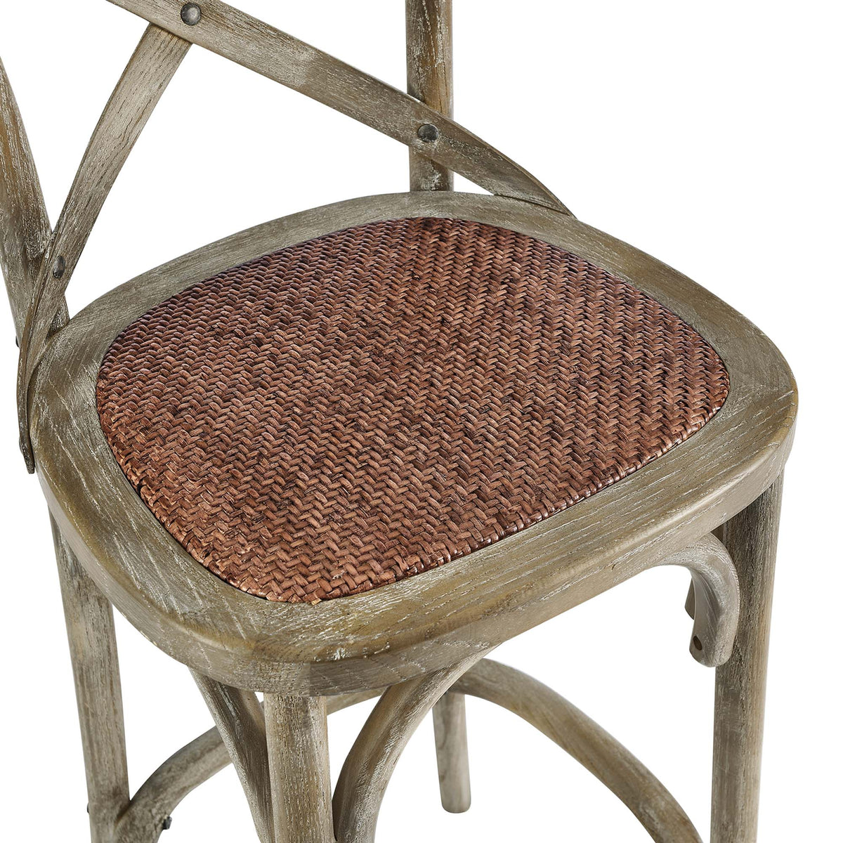 Gear Bar Stool by Modway - Black / Gray / Midnight Blue / Natural / Walnut / White (EEI-5668), photo 17 of 42