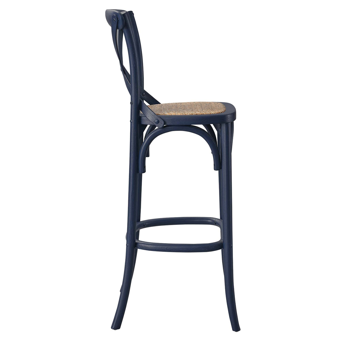 Gear Bar Stool by Modway - Black / Gray / Midnight Blue / Natural / Walnut / White (EEI-5668), photo 26 of 42
