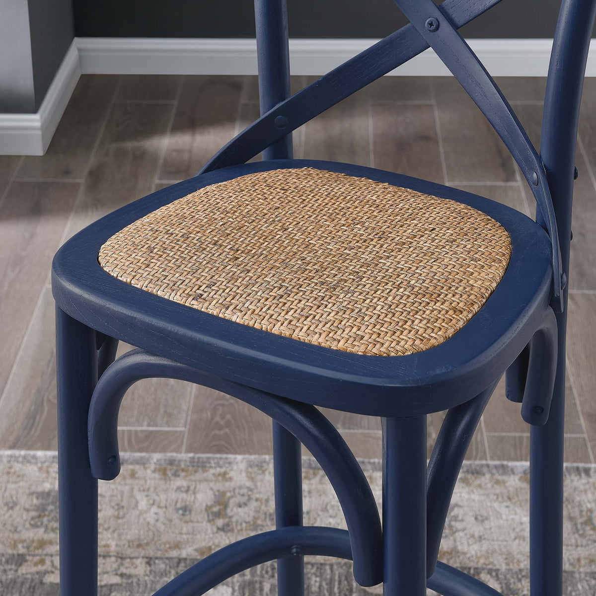 Gear Bar Stool by Modway - Black / Gray / Midnight Blue / Natural / Walnut / White (EEI-5668), photo 30 of 42