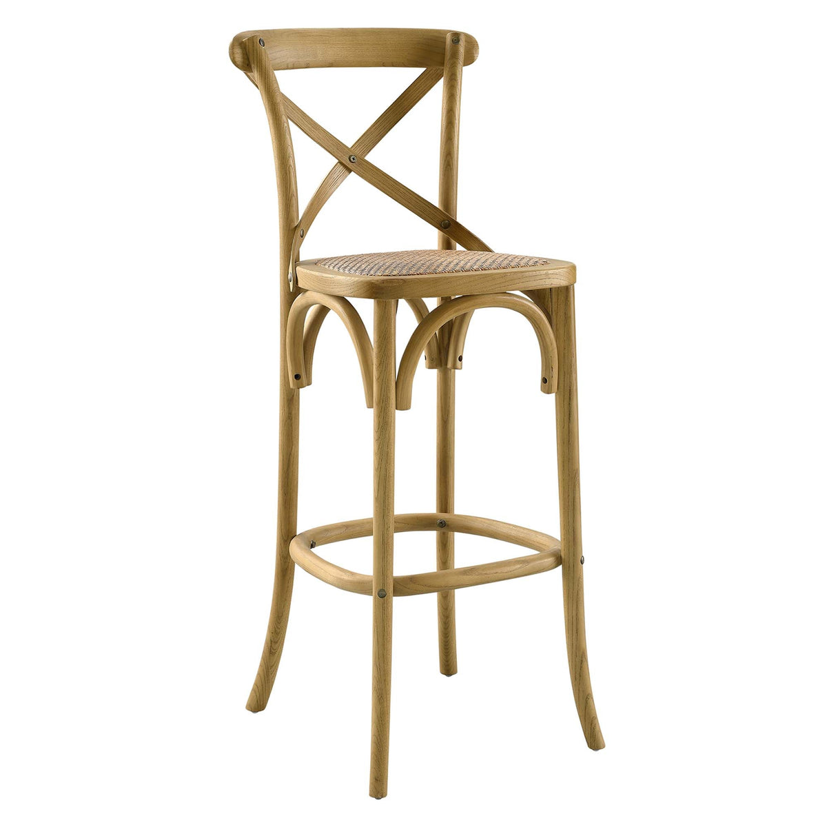 Gear Bar Stool by Modway - Black / Gray / Midnight Blue / Natural / Walnut / White (EEI-5668), photo 31 of 42