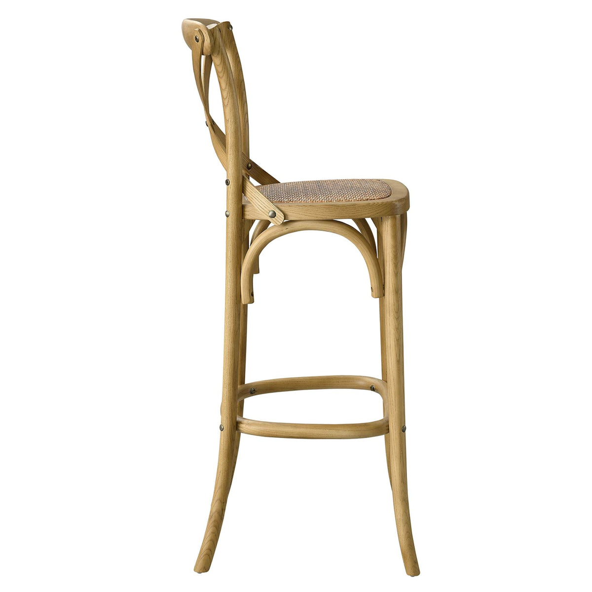 Gear Bar Stool by Modway - Black / Gray / Midnight Blue / Natural / Walnut / White (EEI-5668), photo 34 of 42