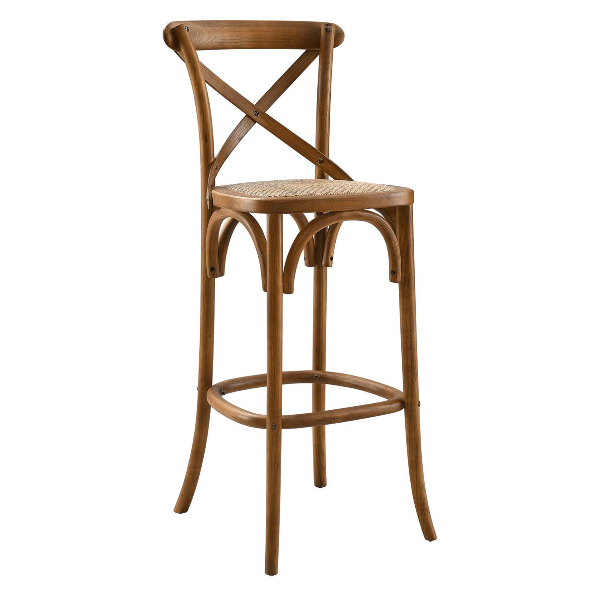 Gear Bar Stool by Modway - Black / Gray / Midnight Blue / Natural / Walnut / White (EEI-5668), photo 41 of 42