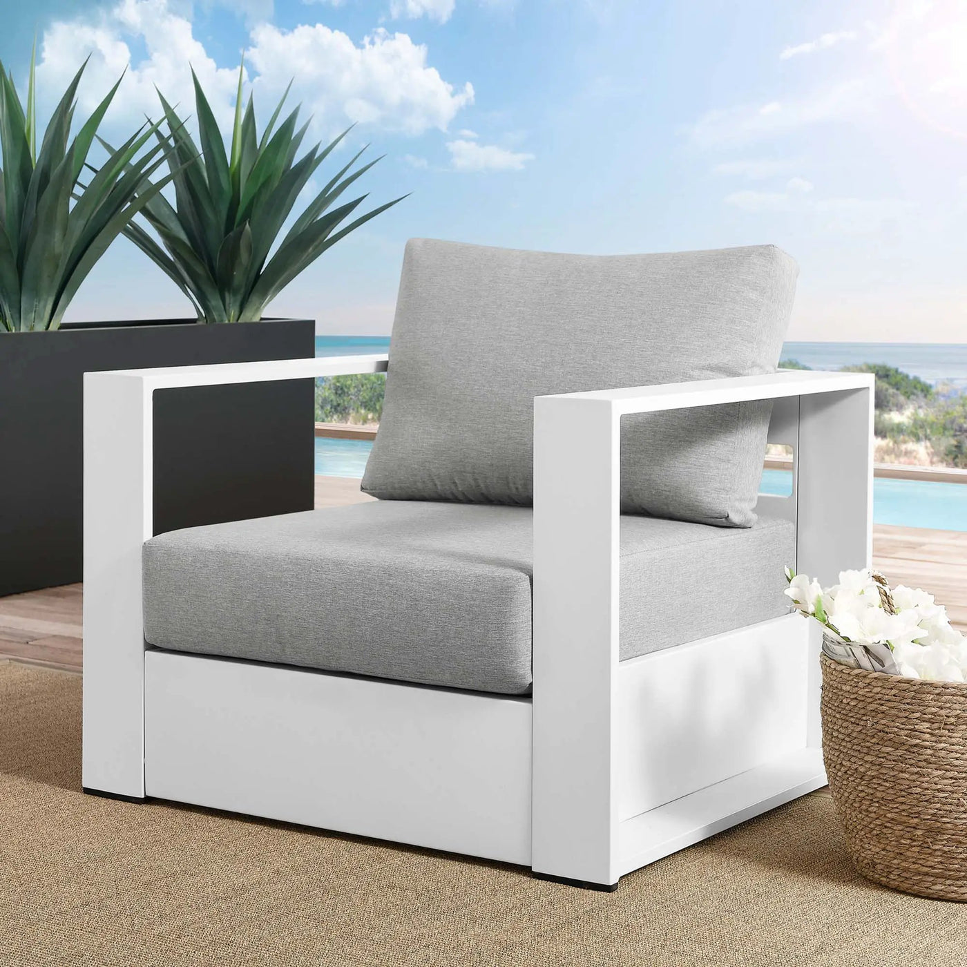 Tahoe Outdoor Patio Aluminum Armchair by Modway by HouseOfZazla