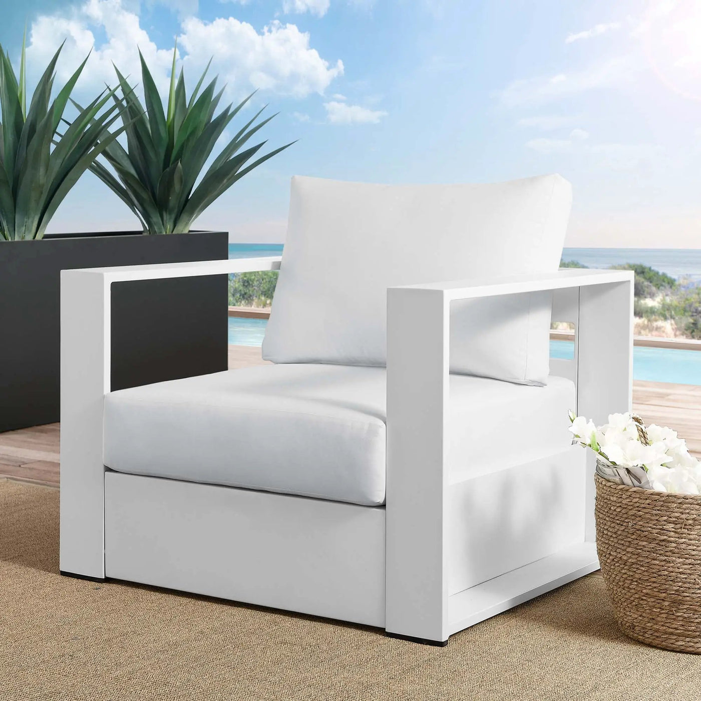 Tahoe Outdoor Patio Aluminum Armchair by Modway by HouseOfZazla
