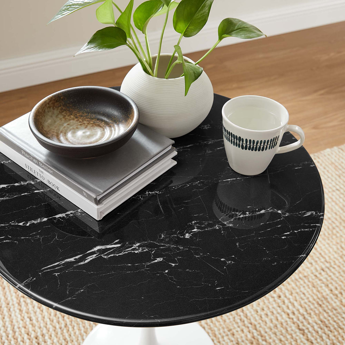 Lippa Round Faux Marble Side Table by Modway, photo 7 of 40