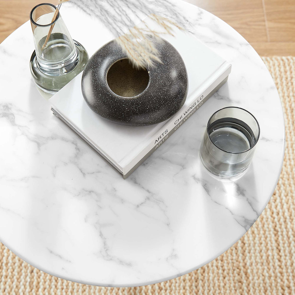Lippa Round Faux Marble Side Table by Modway, photo 14 of 40