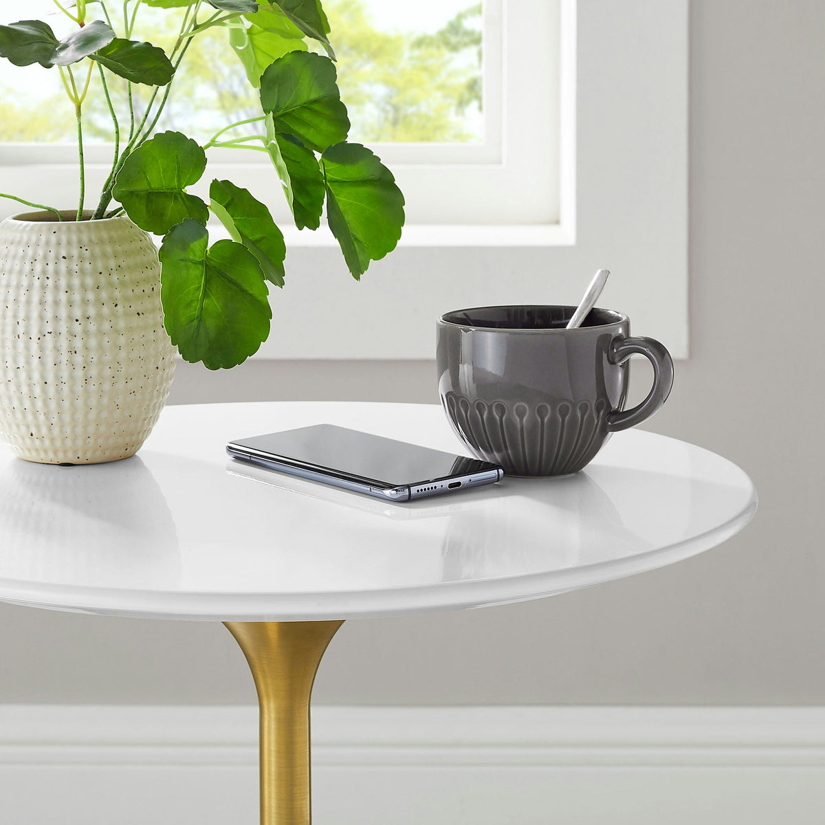 Lippa 20" Round Wood Side Table by Modway - EEI-5686, photo 7 of 7
