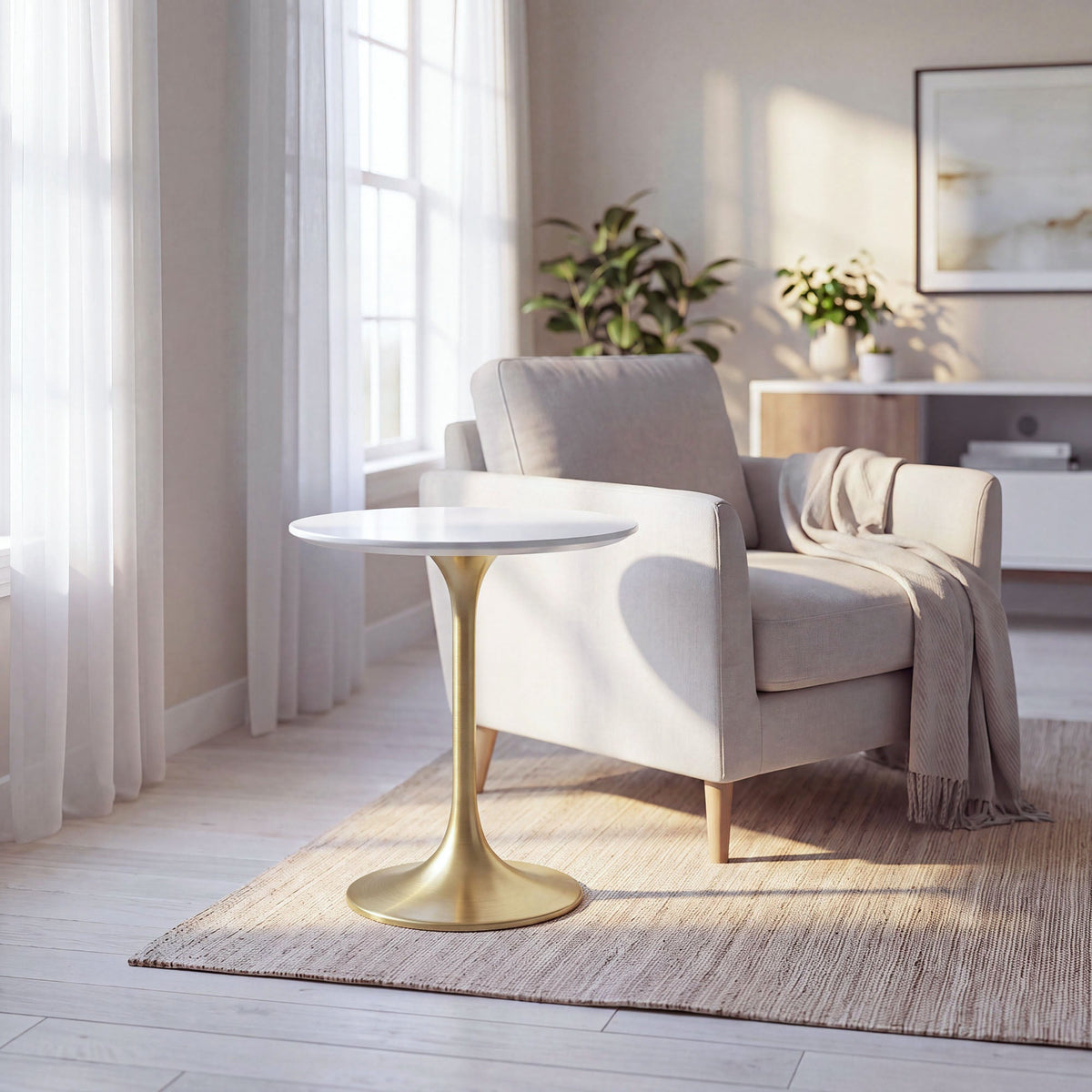 Lippa 20" Round Wood Side Table by Modway - EEI-5686, photo 6 of 7