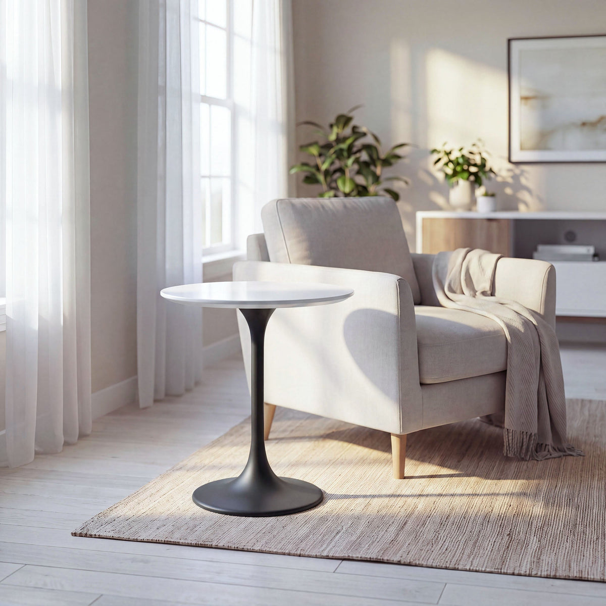 Lippa 20" Round Wood Side Table by Modway - EEI-5691, photo 6 of 7