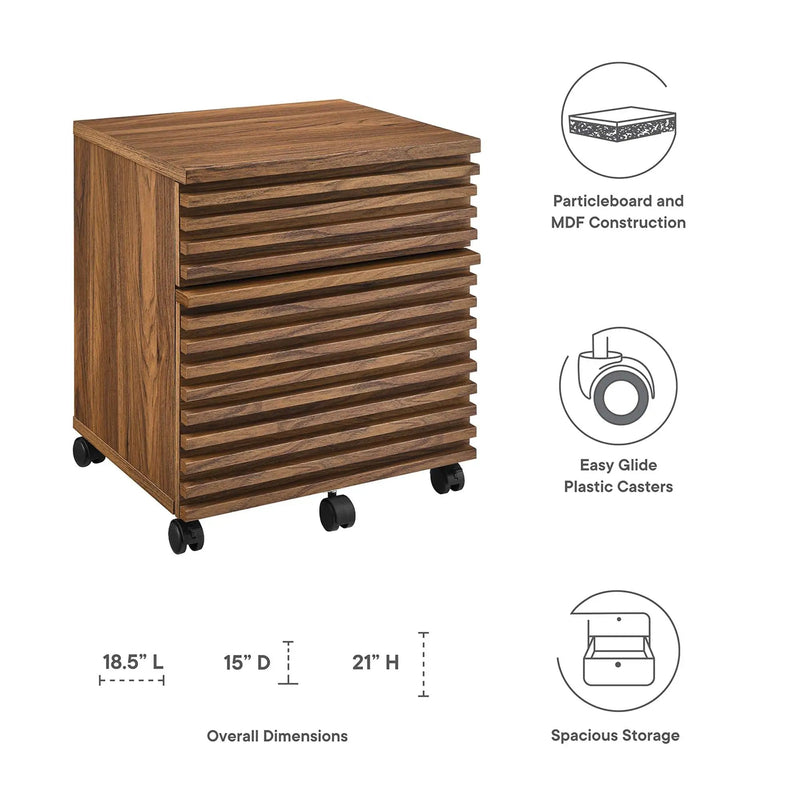 Render Wood File Cabinet by Modway by HouseOfZazla