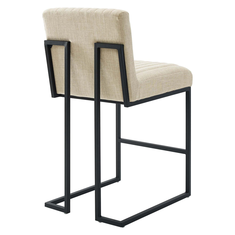 Indulge Channel Tufted Fabric Counter Stools Set of 2 by Modway, photo 5 of 10
