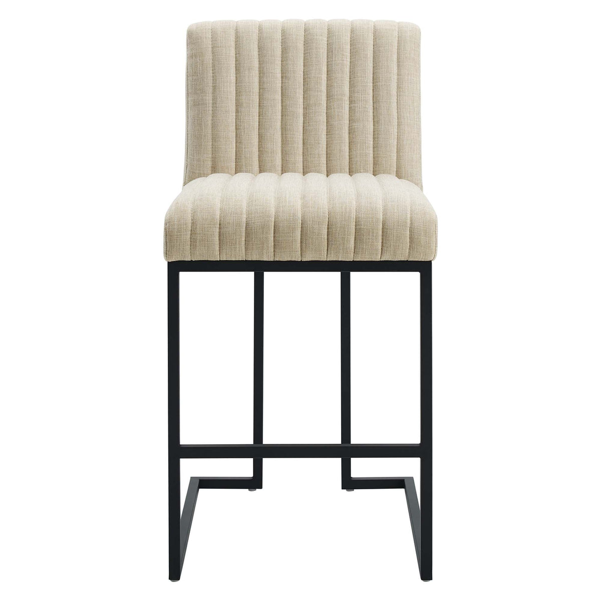 Indulge Channel Tufted Fabric Counter Stools Set of 2 by Modway, photo 7 of 10