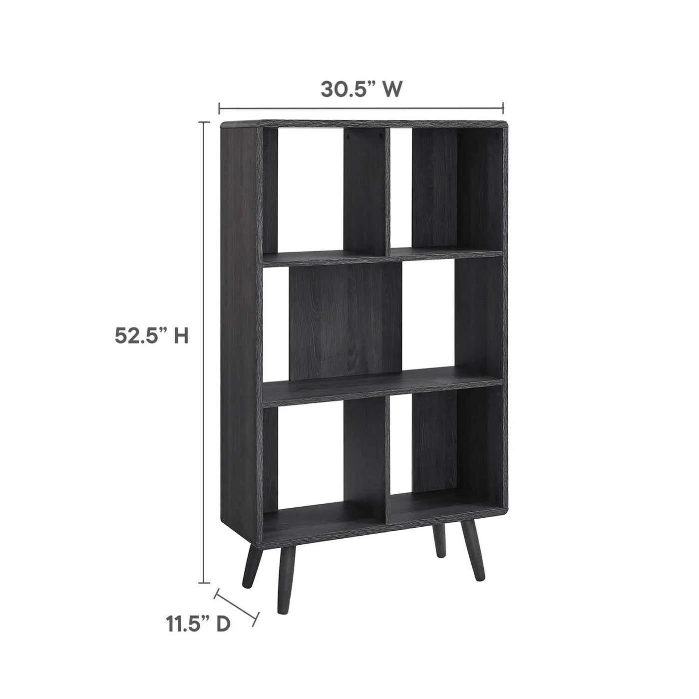 Transmit 5 Shelf Wood Grain Bookcase by Modway by HouseOfZazla