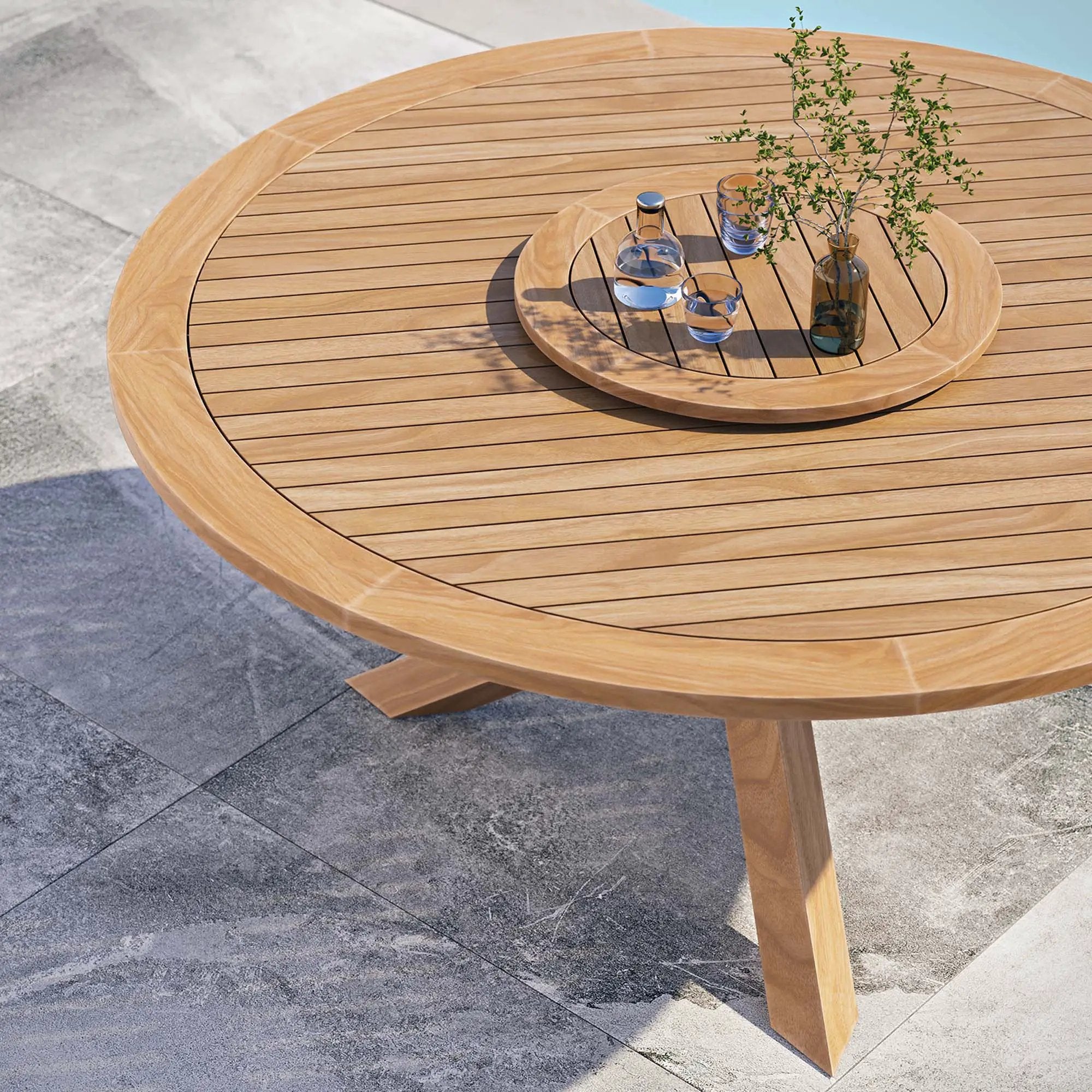 Wellspring 63" Outdoor Patio Teak Wood Dining Table by Modway by HouseOfZazla