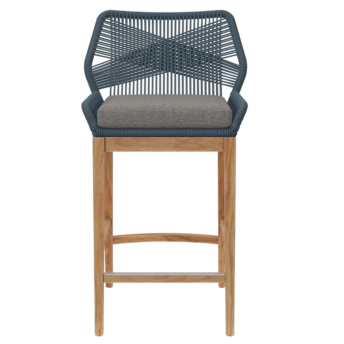 Wellspring Outdoor Patio Teak Wood Bar Stool by Modway by HouseOfZazla