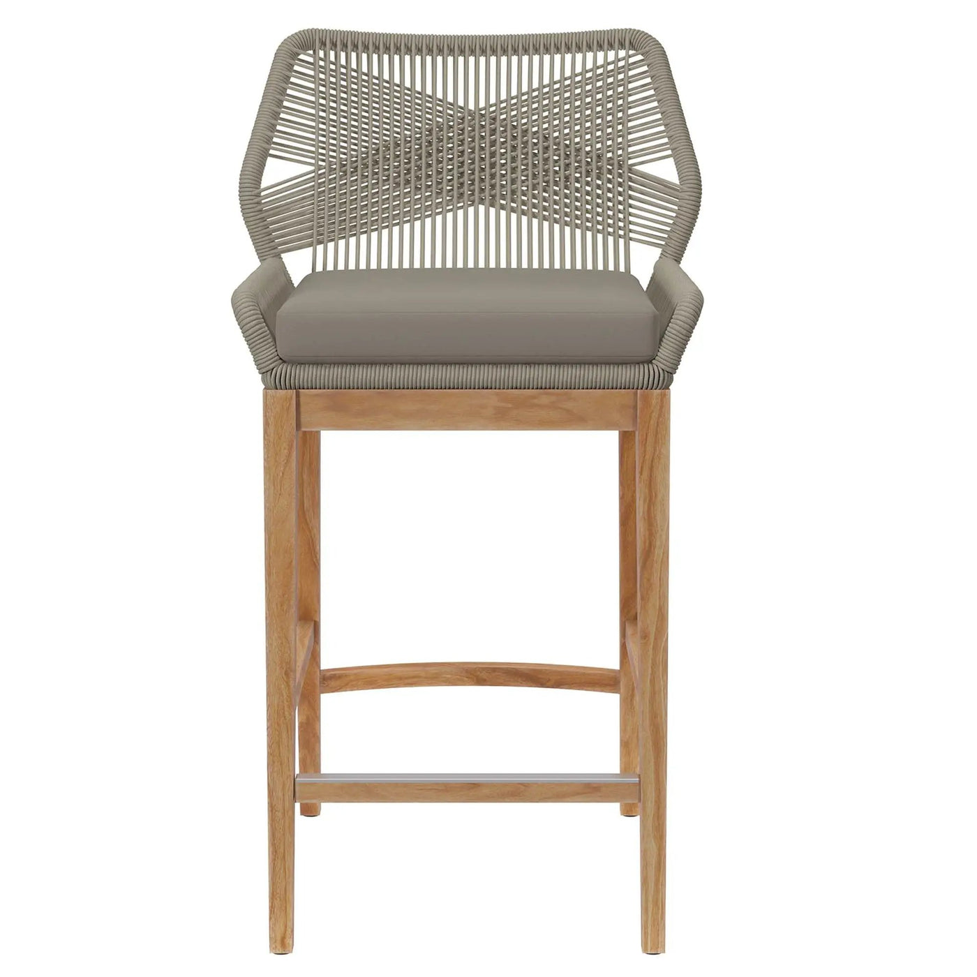 Wellspring Outdoor Patio Teak Wood Bar Stool by Modway by HouseOfZazla