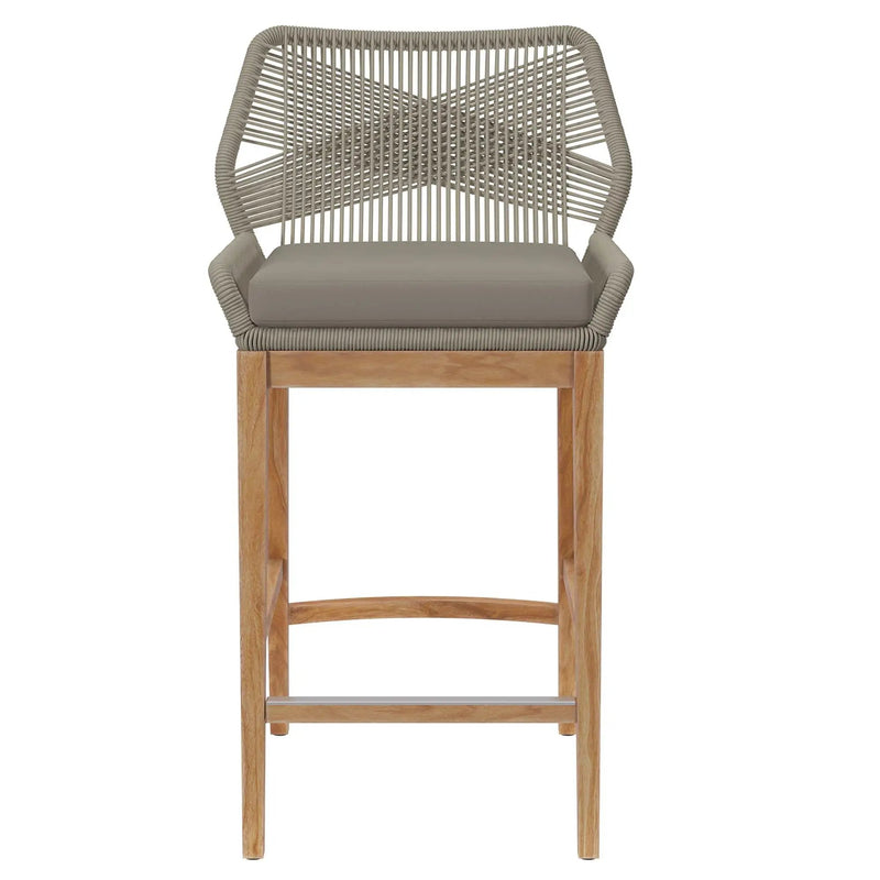 Wellspring Outdoor Patio Teak Wood Bar Stool by Modway by HouseOfZazla